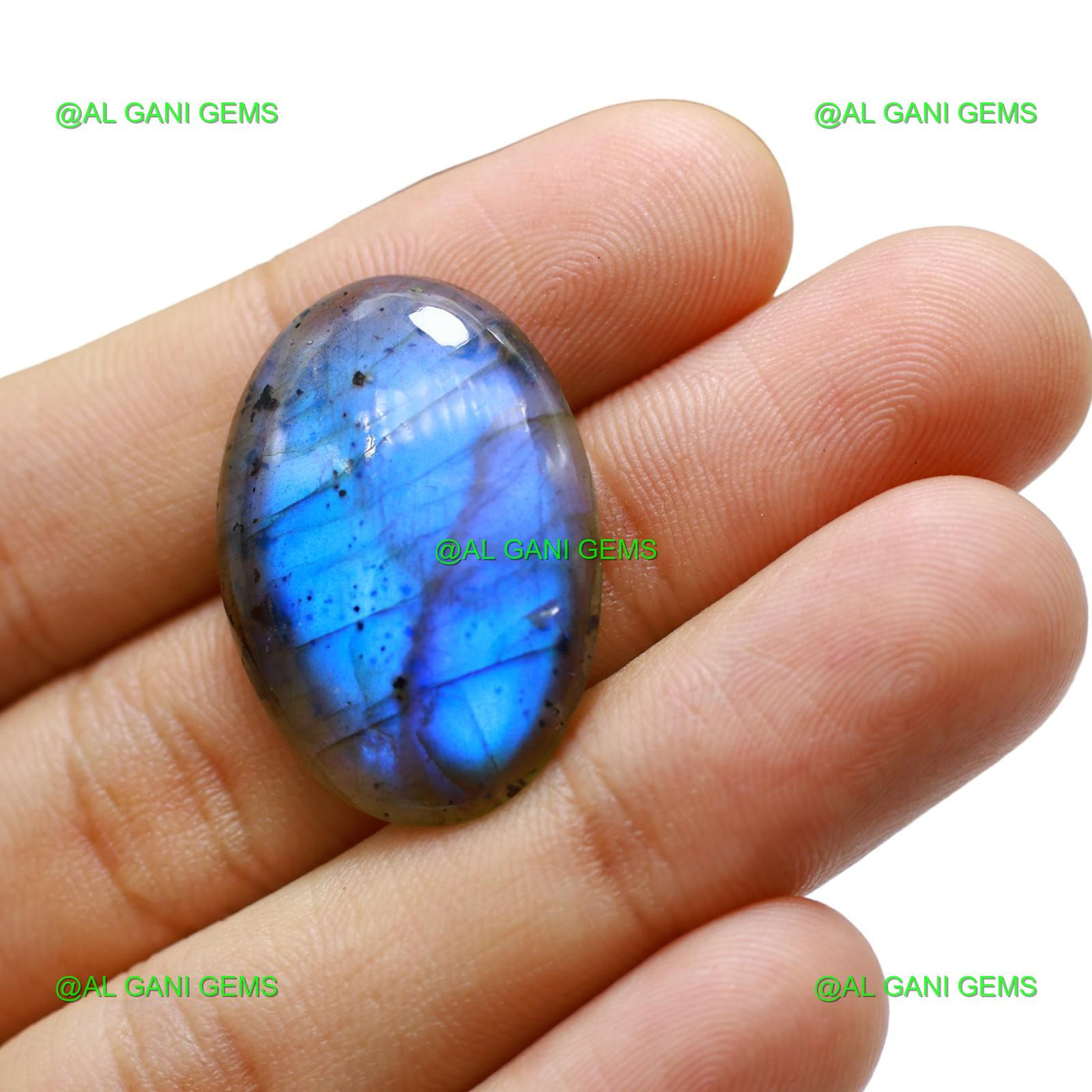 28.00 Cts Natural Fire Labradorite Gemstone Oval Cabochon 29x21x5 mm L-66