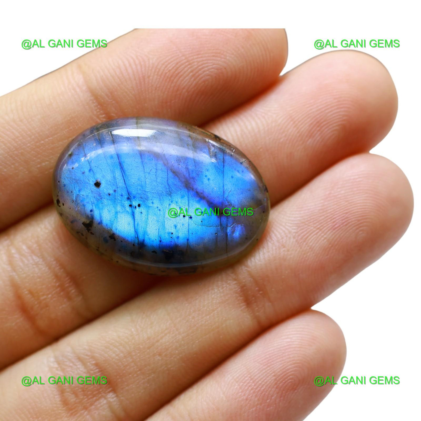 28.00 Cts Natural Fire Labradorite Gemstone Oval Cabochon 29x21x5 mm L-66