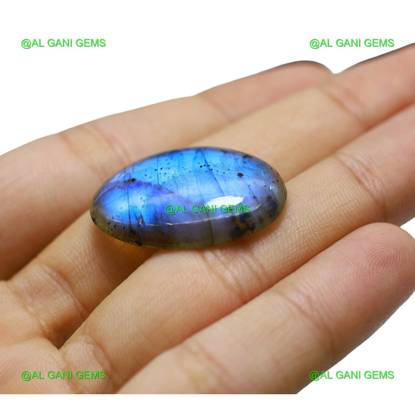 28.00 Cts Natural Fire Labradorite Gemstone Oval Cabochon 29x21x5 mm L-66