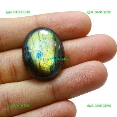 Natural Fire Labradorite Gemstone 35.00 Cts Oval Cabochon 27x21x7 mm L-67