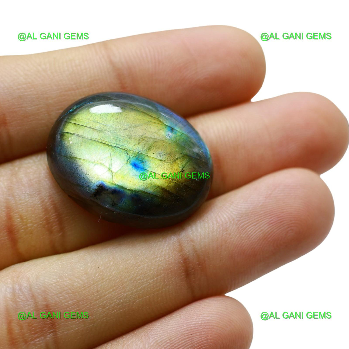 Natural Fire Labradorite Gemstone 35.00 Cts Oval Cabochon 27x21x7 mm L-67