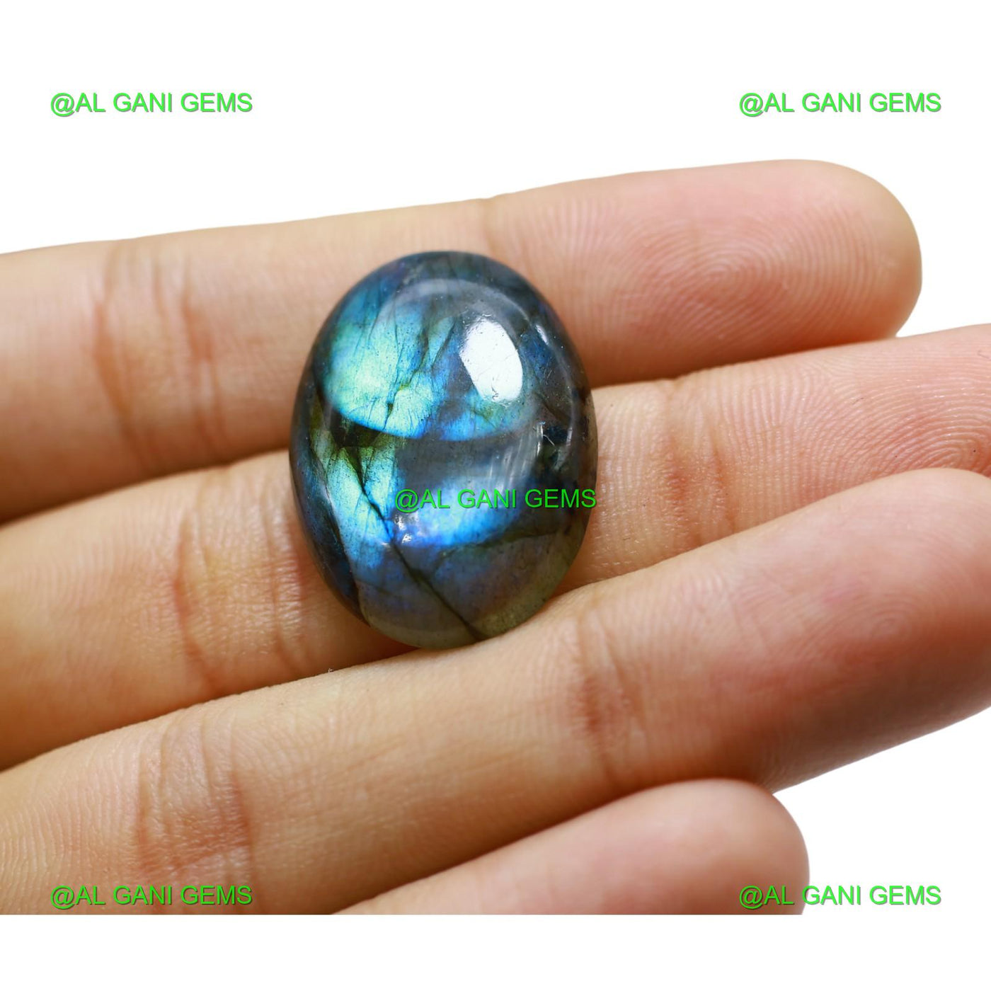 28.00 Cts Natural Fire Labradorite Gemstone Oval Cabochon 27x19x6 mm L-68