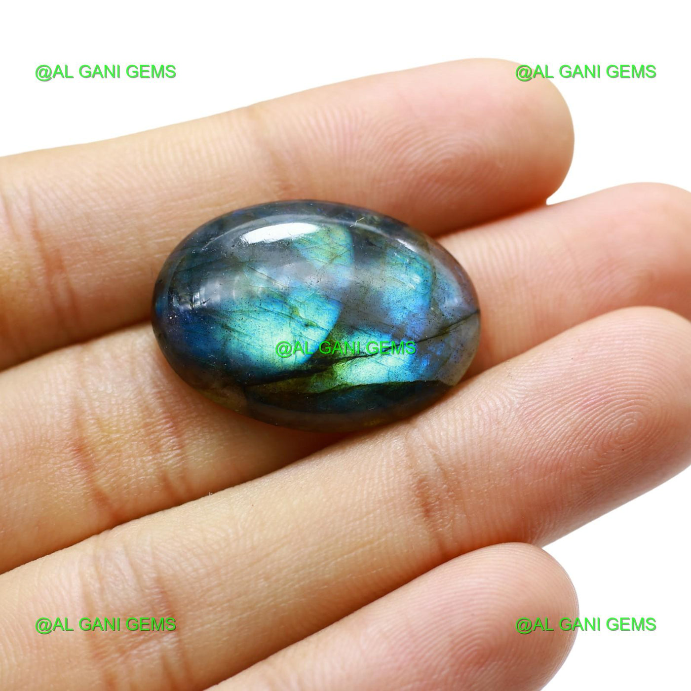 28.00 Cts Natural Fire Labradorite Gemstone Oval Cabochon 27x19x6 mm L-68