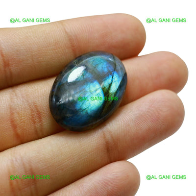 28.00 Cts Natural Fire Labradorite Gemstone Oval Cabochon 27x19x6 mm L-68