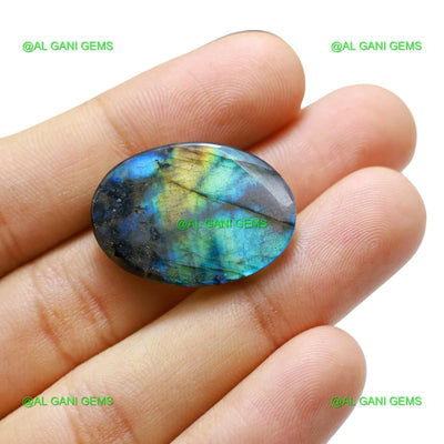 28.00 Cts Natural Fire Labradorite Gemstone Oval Cabochon 27x19x6 mm L-68