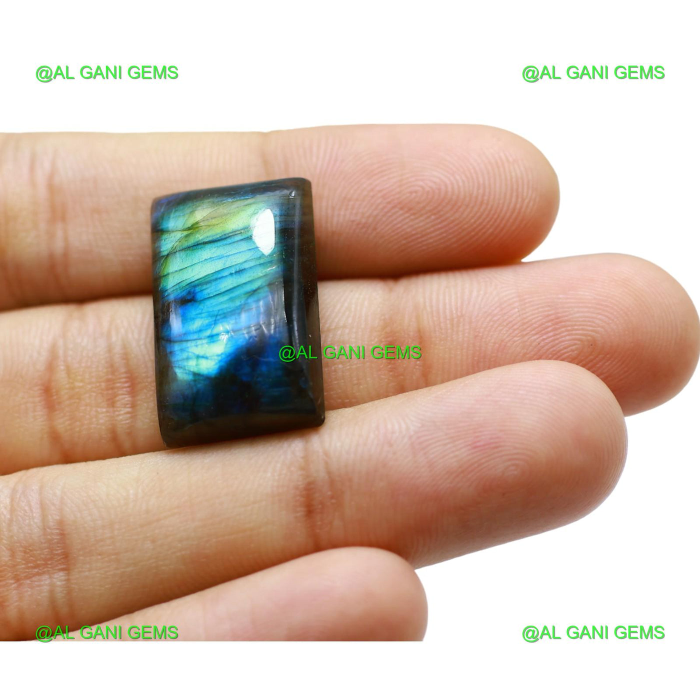 Natural Fire Labradorite Gemstone Square Cabochon 29.00 Cts 24x15x7 mm L-70