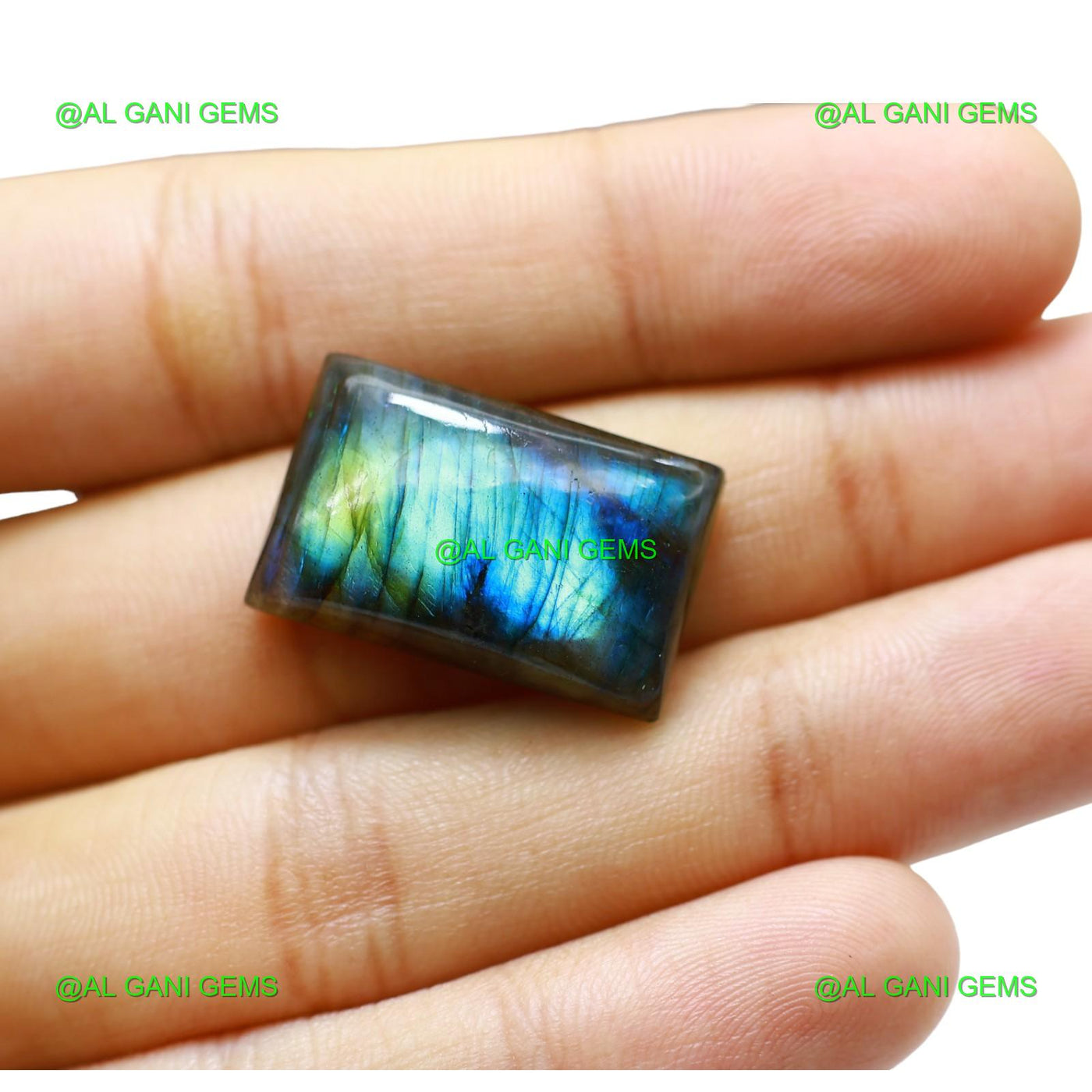 Natural Fire Labradorite Gemstone Square Cabochon 29.00 Cts 24x15x7 mm L-70