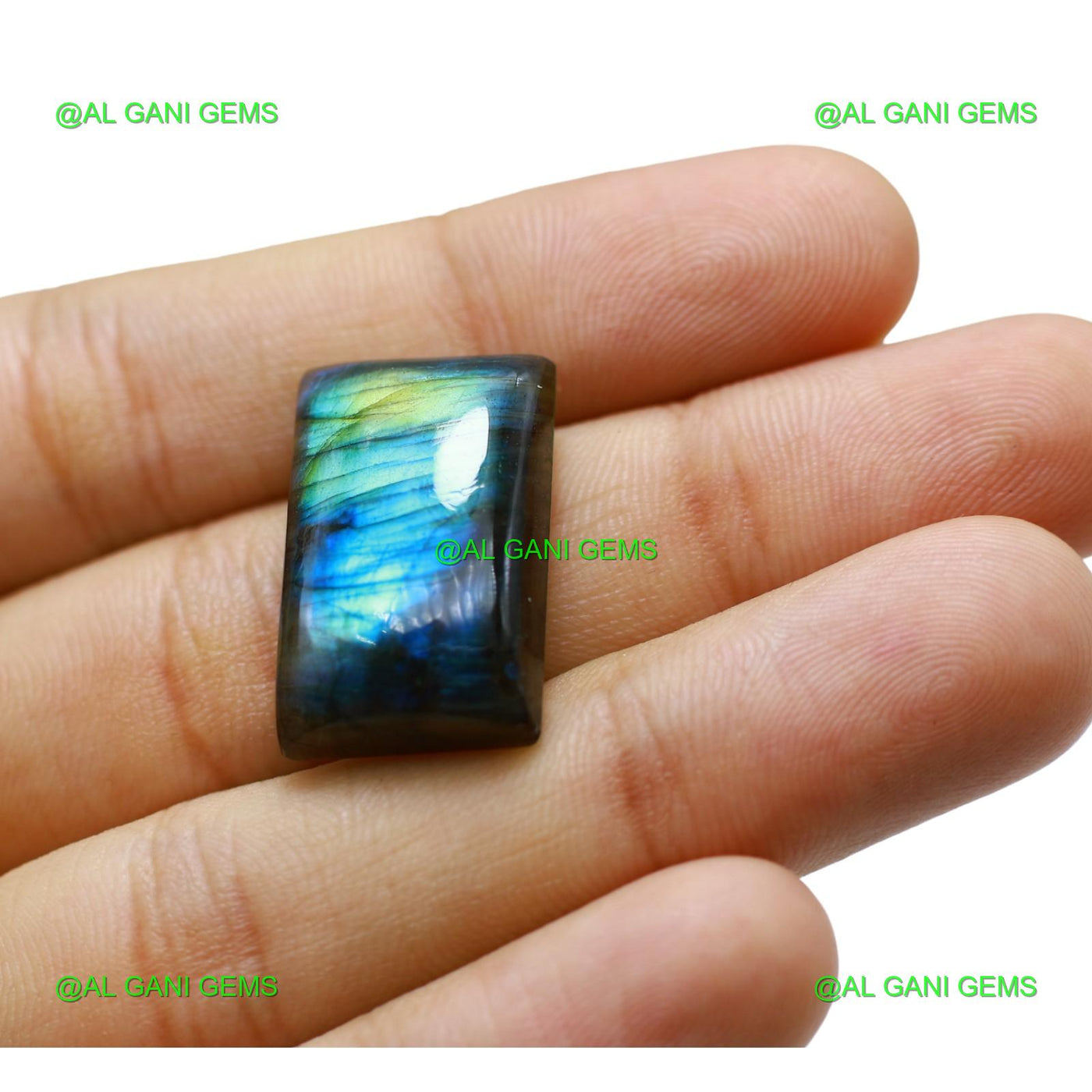 Natural Fire Labradorite Gemstone Square Cabochon 29.00 Cts 24x15x7 mm L-70