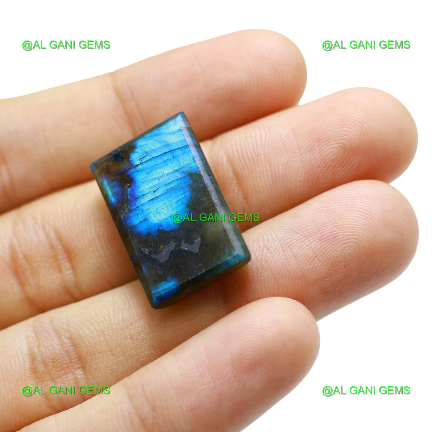 Natural Fire Labradorite Gemstone Square Cabochon 29.00 Cts 24x15x7 mm L-70