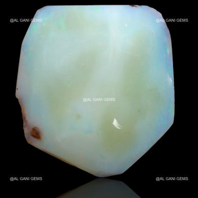 28.50 Cts Natural White Opal Loose Gemstone Fancy Rough 25x24x8 mm R-130