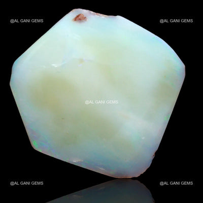 28.50 Cts Natural White Opal Loose Gemstone Fancy Rough 25x24x8 mm R-130