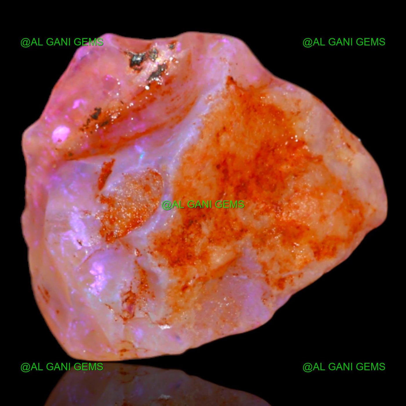 Natural Fire Opal Gemstone 7.50 Cts Loose Fancy Rough 15x14x7 mm R-179