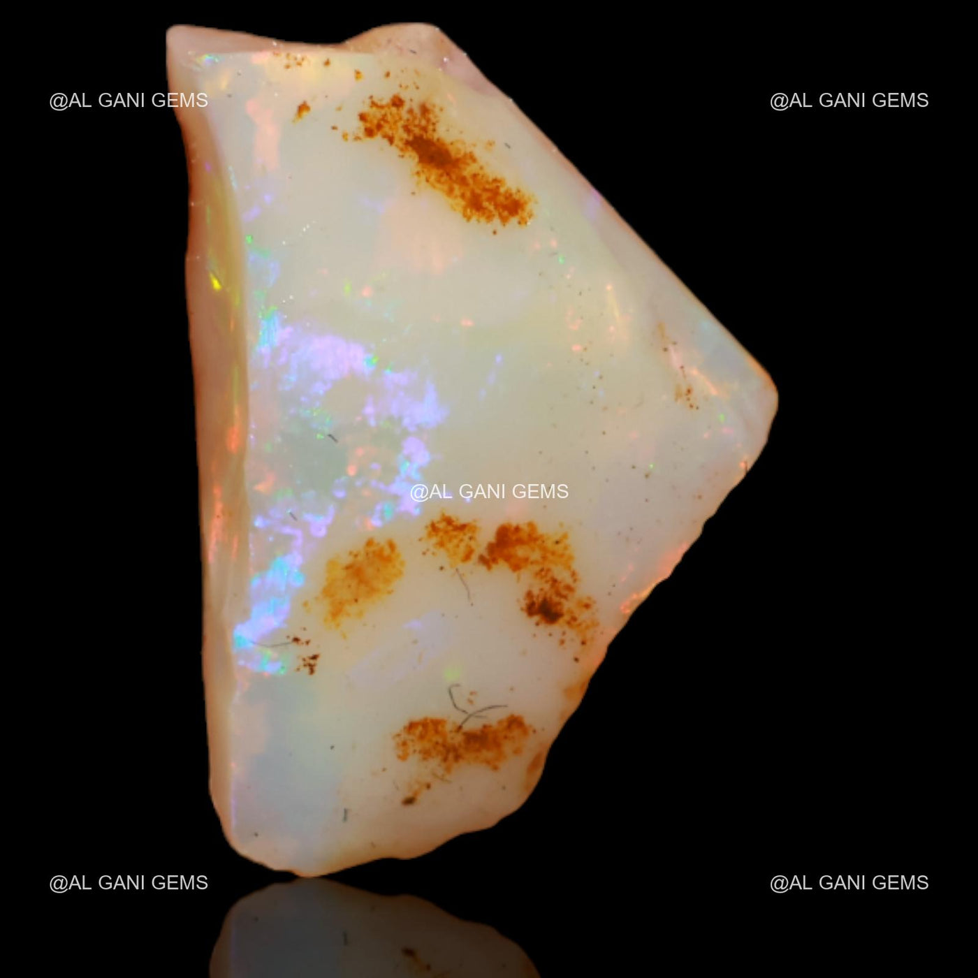 5.25 Cts Fire Opal Loose Gemstone Fancy Rough Natural 17x11x4 mm R-264