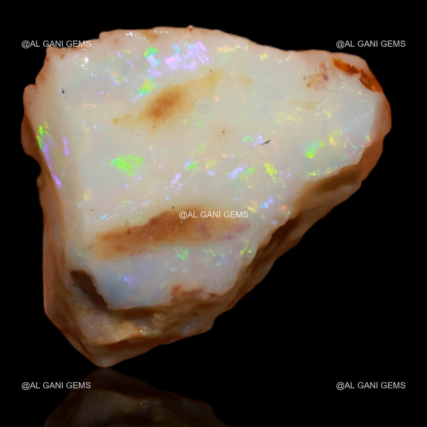 10.50 Cts White Opal Loose Gemstone Fancy Rough Natural 17x16x9 mm R-269