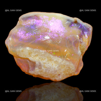 35.00 Cts Natural Fire Opal Fancy Rough Loose Gemstone 32x26x7 mm R-413