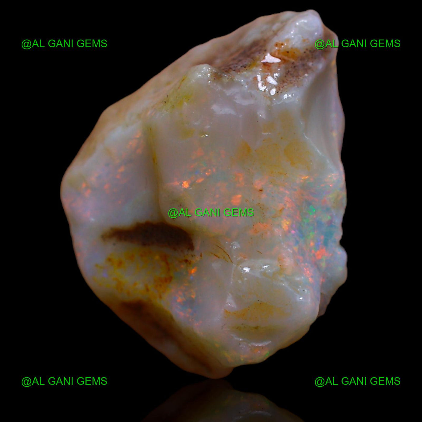 16.00 Cts Natural Fire Opal Loose Gemstone Fancy Rough 21x18x9 mm R-609