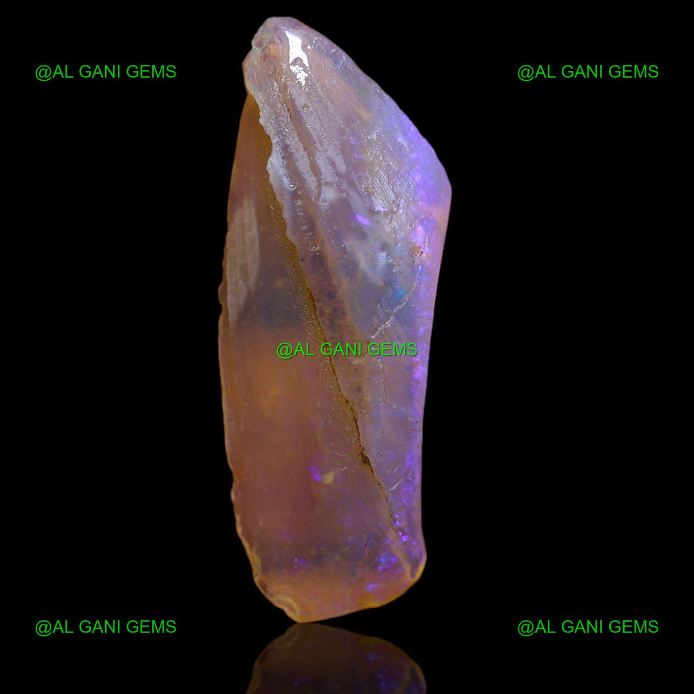 Natural Fire Opal Loose Gemstone Fancy Rough 12.00 Cts 35x13x5 mm R-613