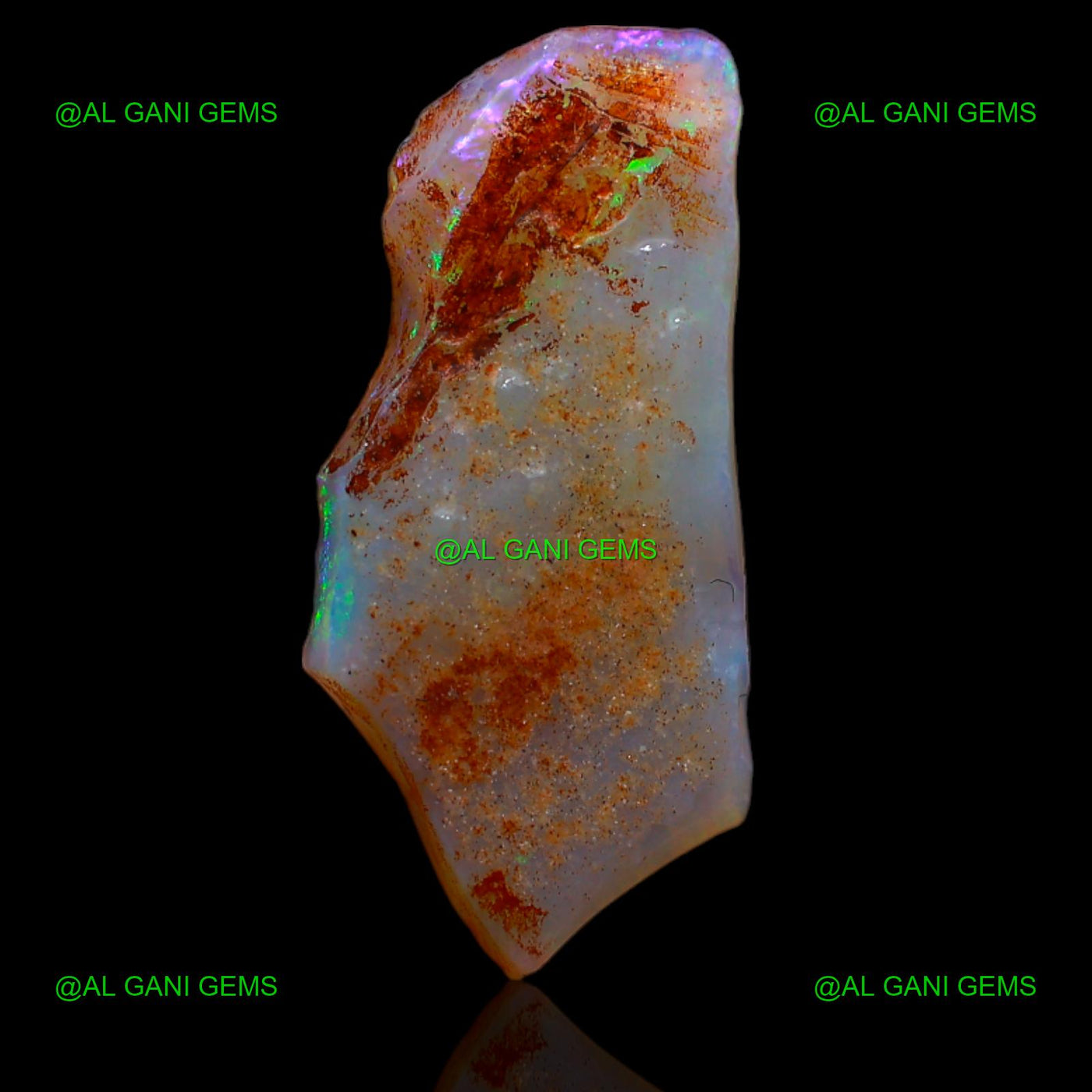 4.80 Cts Natural Fire Opal Fancy Rough Loose Gemstone 22x10x2 mm R-979