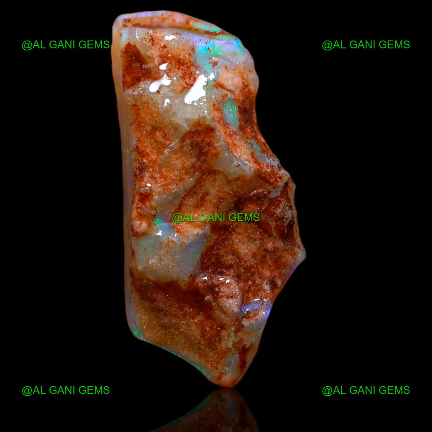 4.80 Cts Natural Fire Opal Fancy Rough Loose Gemstone 22x10x2 mm R-979