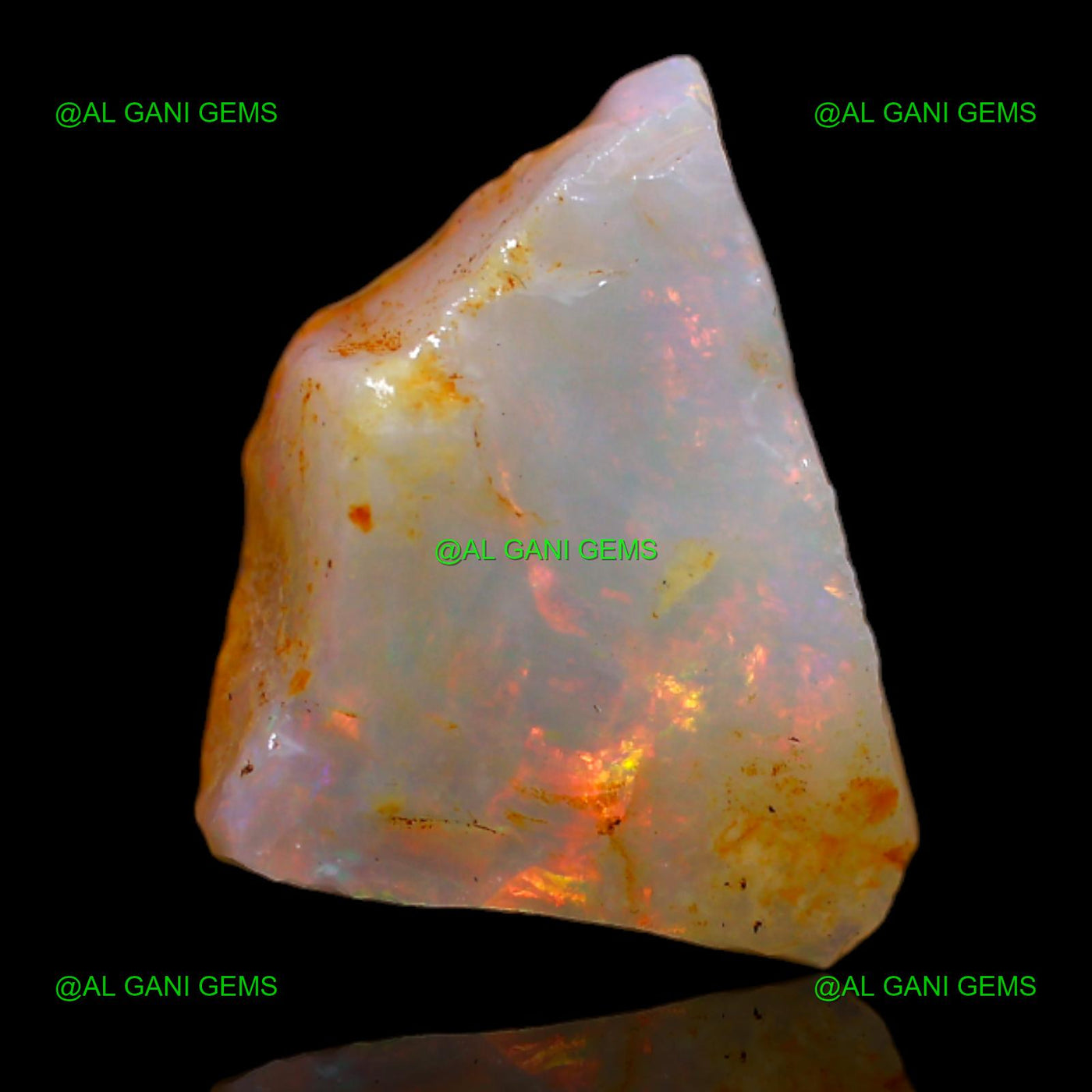 4.00 Cts Natural Fire Opal Loose Gemstone Fancy Rough 15x12x1 mm R-985