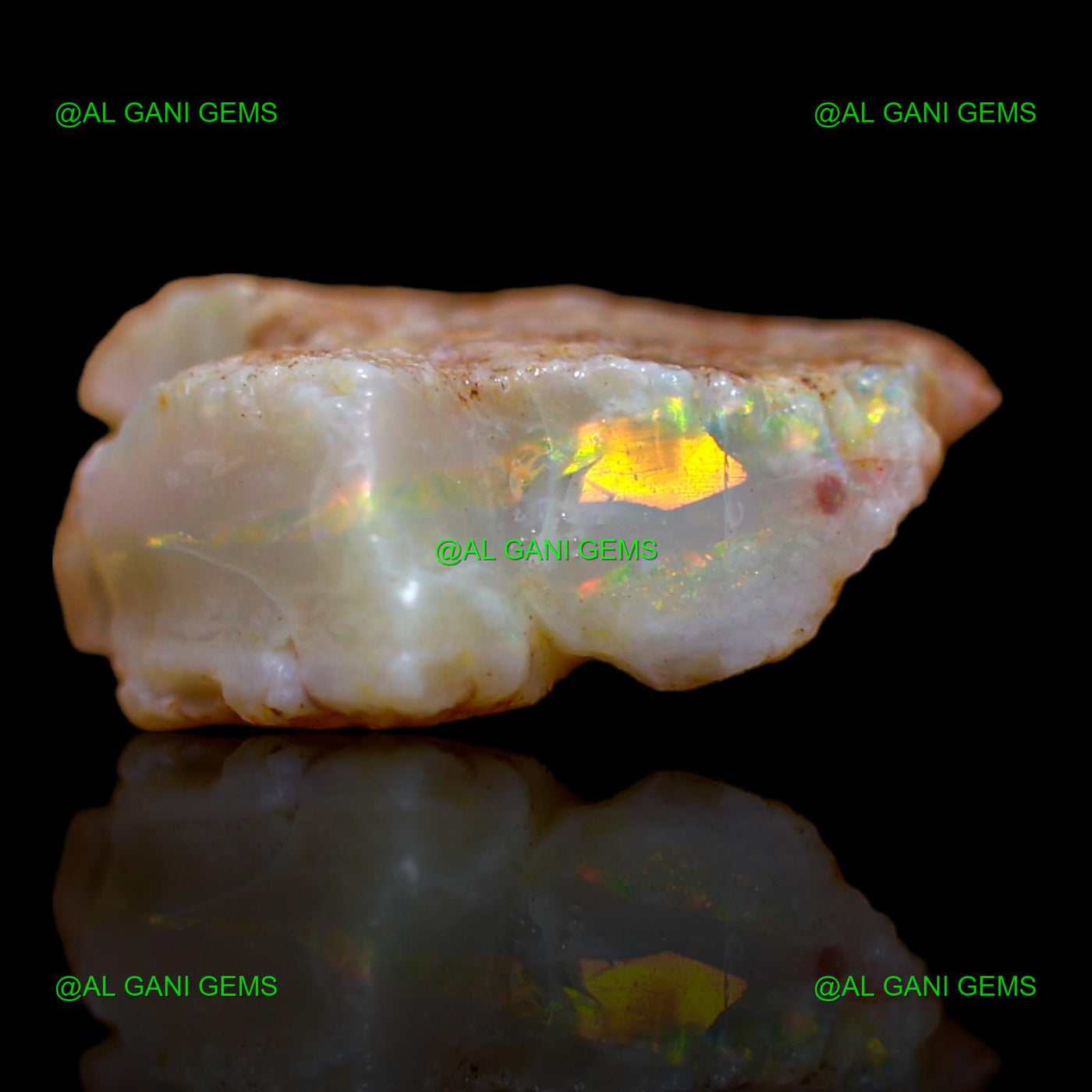 10.15 Cts Natural Fire Opal Loose Gemstone Fancy Rough 17x17x6 mm RA-720