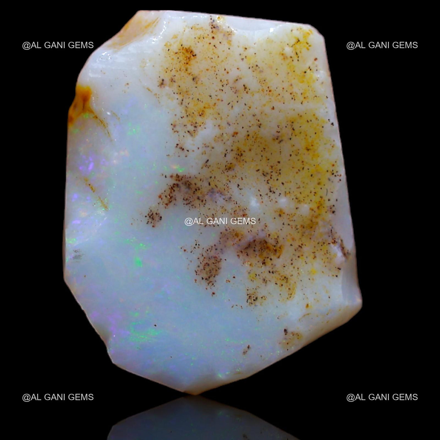 Natural Fire Opal Gemstone 5.00 Cts Loose Fancy Rough 16x12x3 mm RB-327