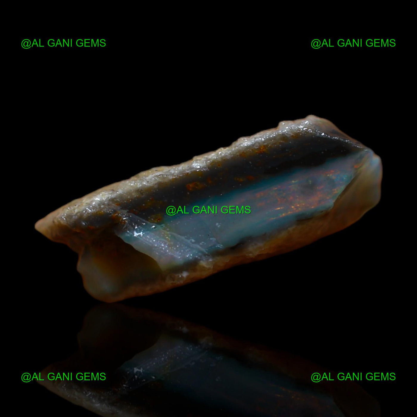 7.10 Cts Fire Opal Loose Gemstone Fancy Rough Natural 15x13x5 mm RB-450