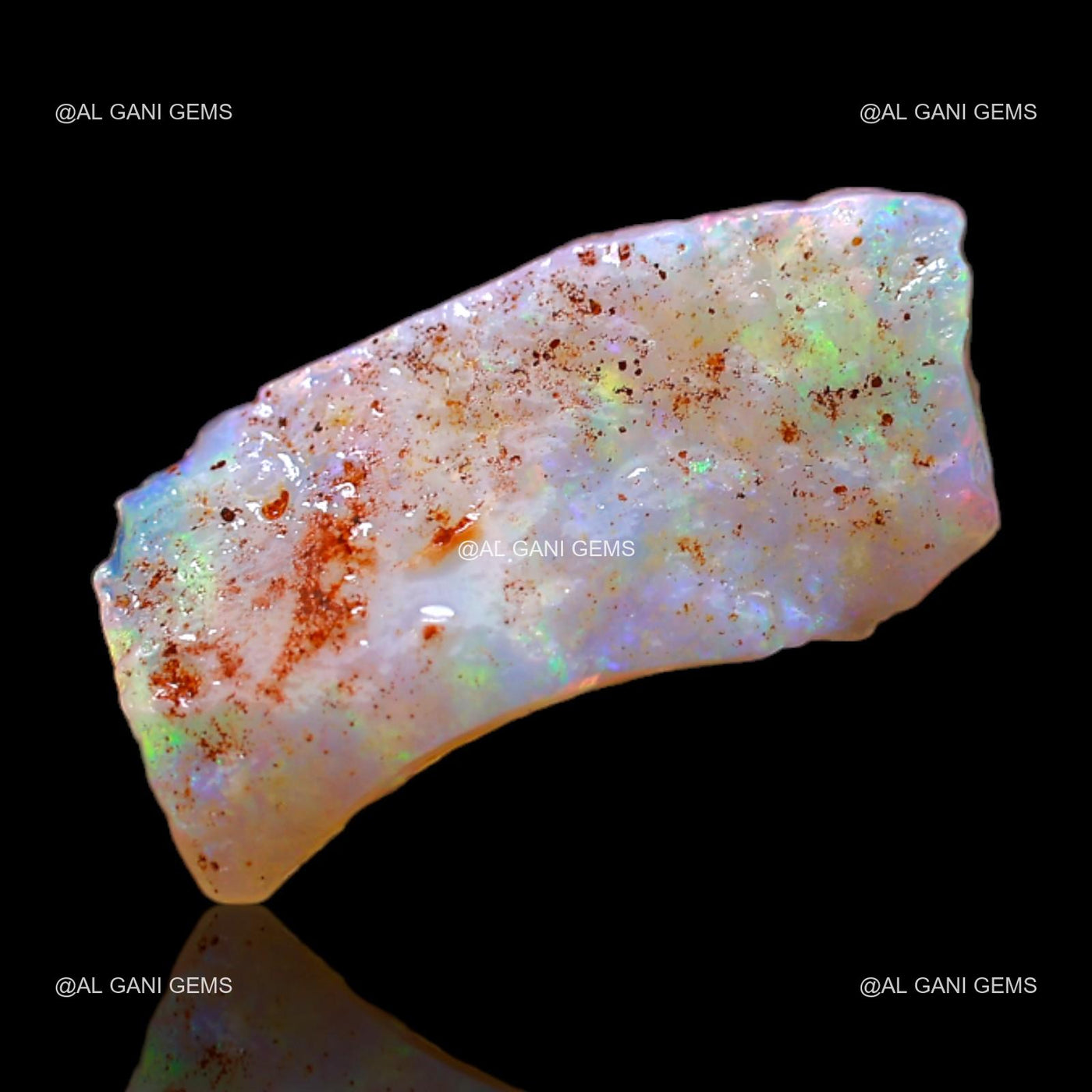 1.80 Cts Natural Fire Opal Loose Gemstone Fancy Rough 16x8x2 mm RB-702