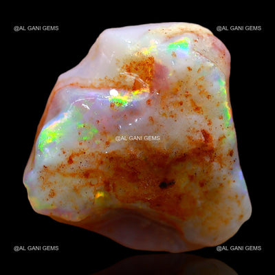 Natural Fire Opal Gemstone 9.00 Cts Loose Fancy Rough 17x16x6 mm RC-251