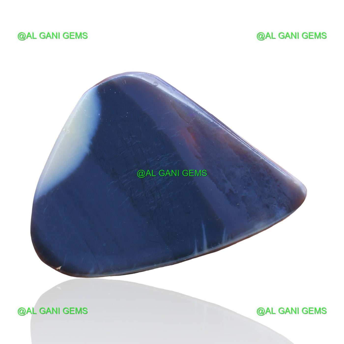 Natural Black Opal Gemstone 58.00 Cts Loose Fancy Cabochon 45x40x4 mm RC-3