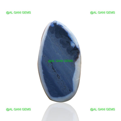 84.00 Cts Natural Black Opal Loose Gemstone Fancy Cabochon 50x27x10 mm RC-4