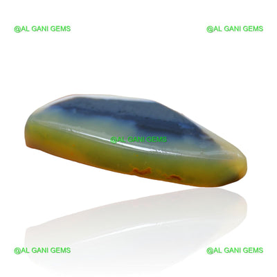 51.00 Cts Natural Black Opal Loose Gemstone Fancy Cabochon 47x21x7 mm RC-7