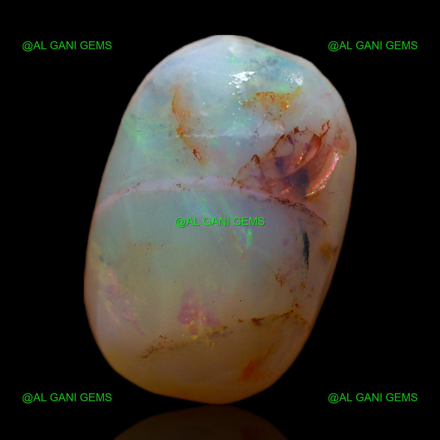 Natural Fire Opal Loose Gemstone Oval Rough 6.00 Cts 15x10x5 mm RC-903