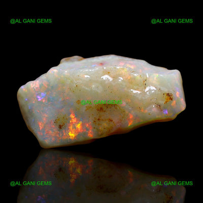 Natural Fire Opal Loose Gemstone Fancy Rough 8.00 Cts 21x12x6 mm RE-315