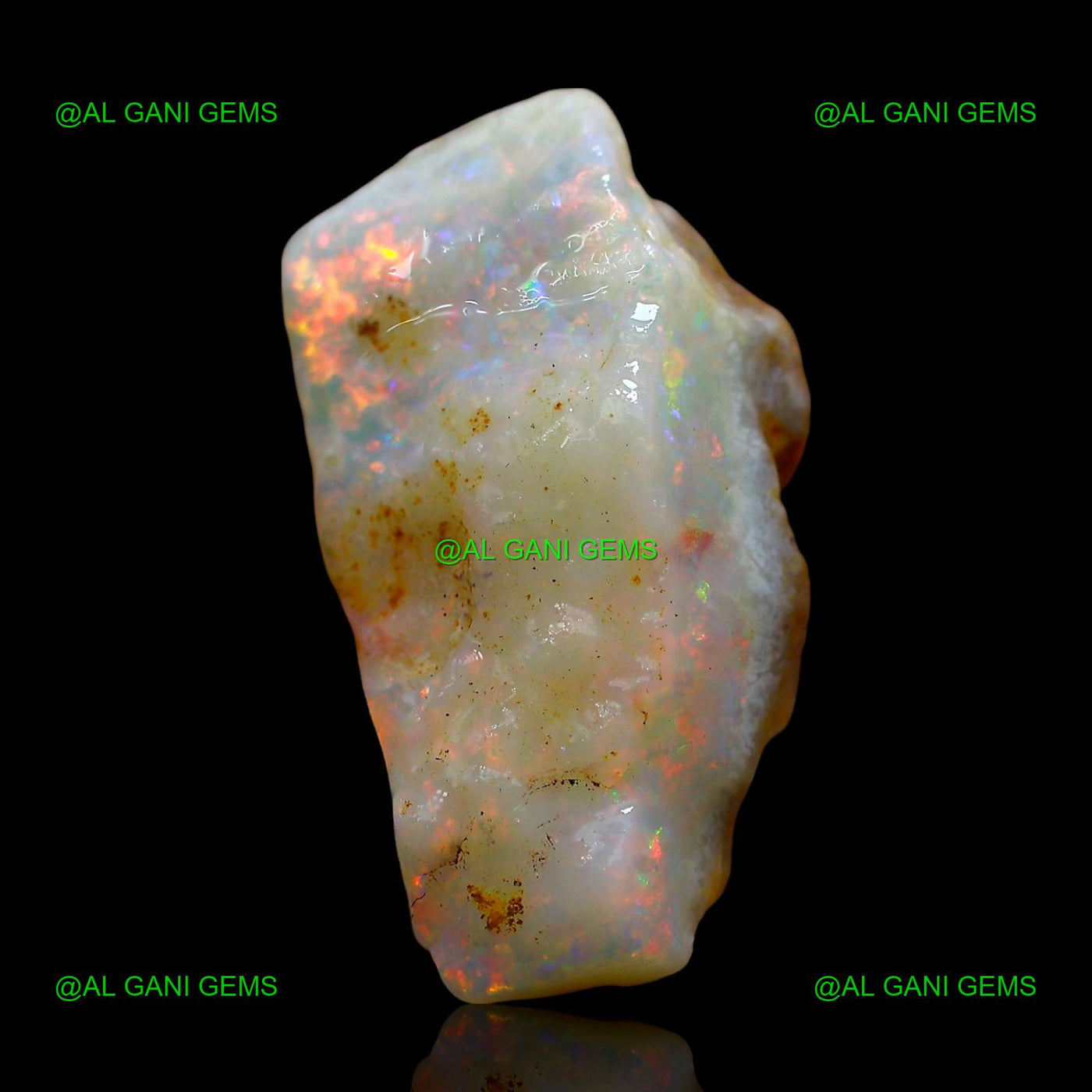 Natural Fire Opal Loose Gemstone Fancy Rough 8.00 Cts 21x12x6 mm RE-315