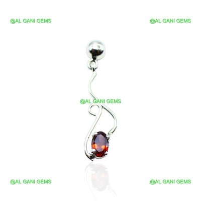 Natural Garnet Gemstone Drop & Dangle Earrings 925 Silver For Women SE-2