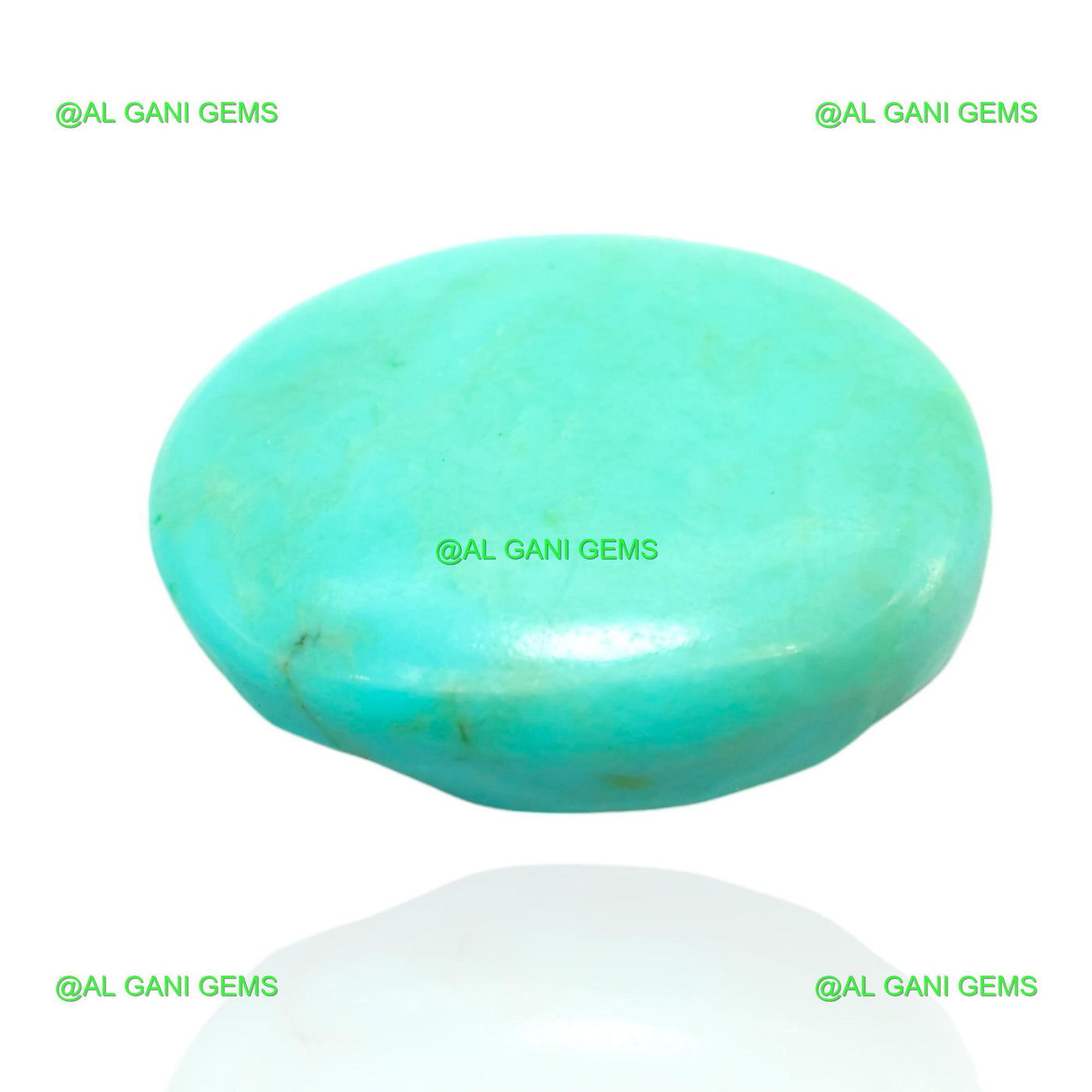 7.00 Cts Turquoise Loose Gemstone Oval Cabochon Natural 18x13x5 mm T-109