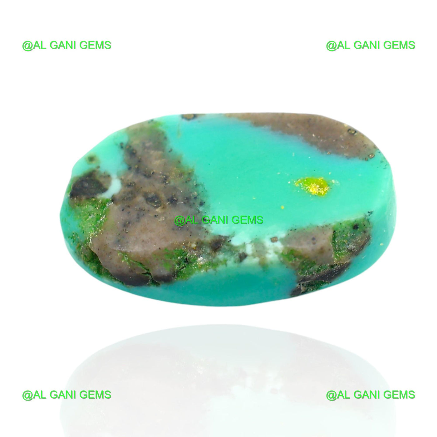 11.00 Cts Natural Turquoise Loose Gemstone Oval Cabochon 19x11x5 mm T-155