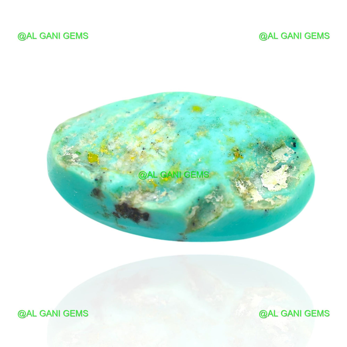 12.00 Cts Natural Turquoise Loose Gemstone Oval Cabochon 20x11x7 mm T-158