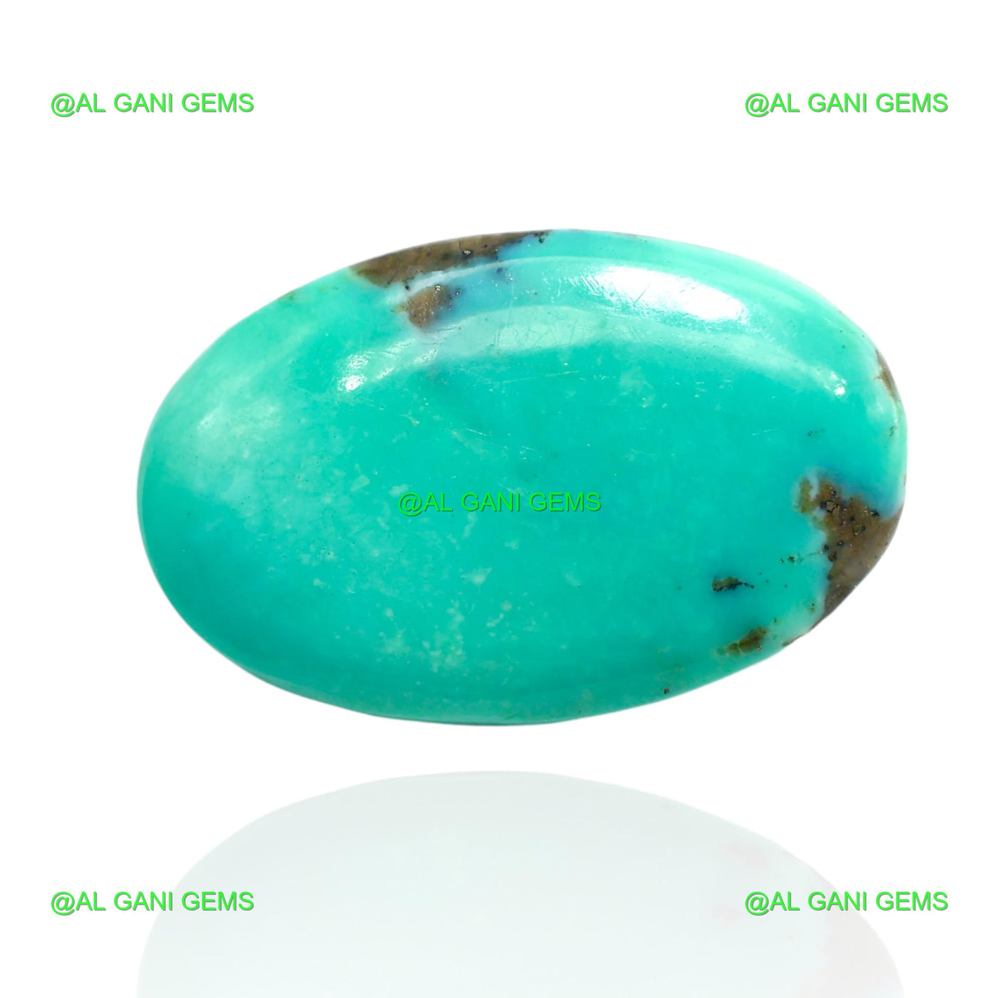 22.00 Cts Natural Turquoise Loose Gemstone Oval Cabochon 25x16x6 mm T-226