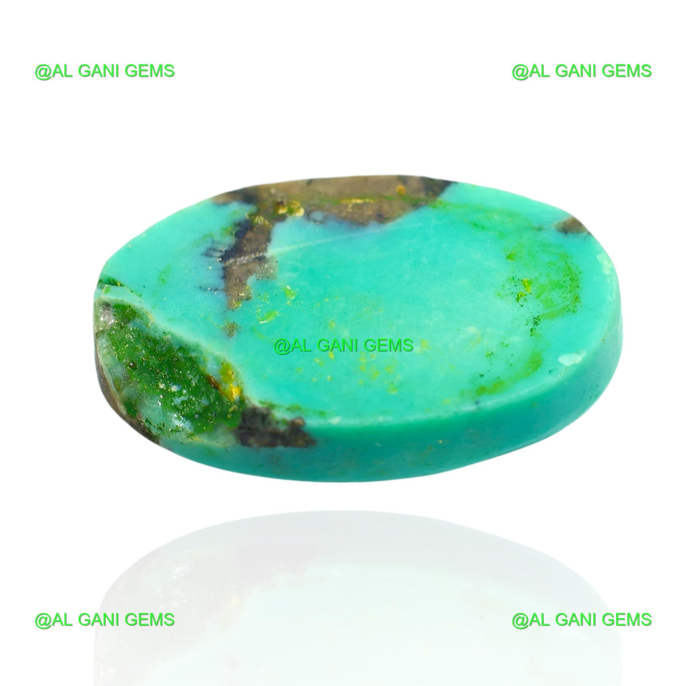 22.00 Cts Natural Turquoise Loose Gemstone Oval Cabochon 25x16x6 mm T-226