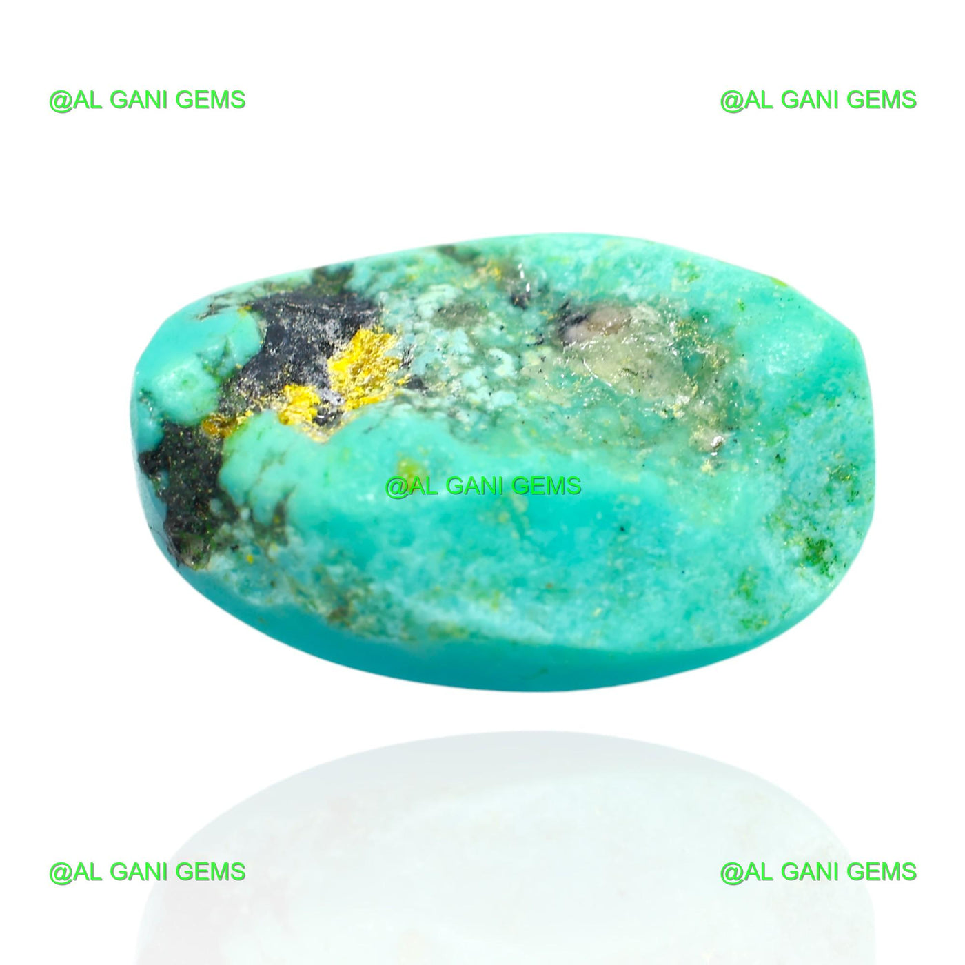 Natural Turquoise Gemstone 22.00 Cts Loose Oval Cabochon 24x16x7 mm T-229