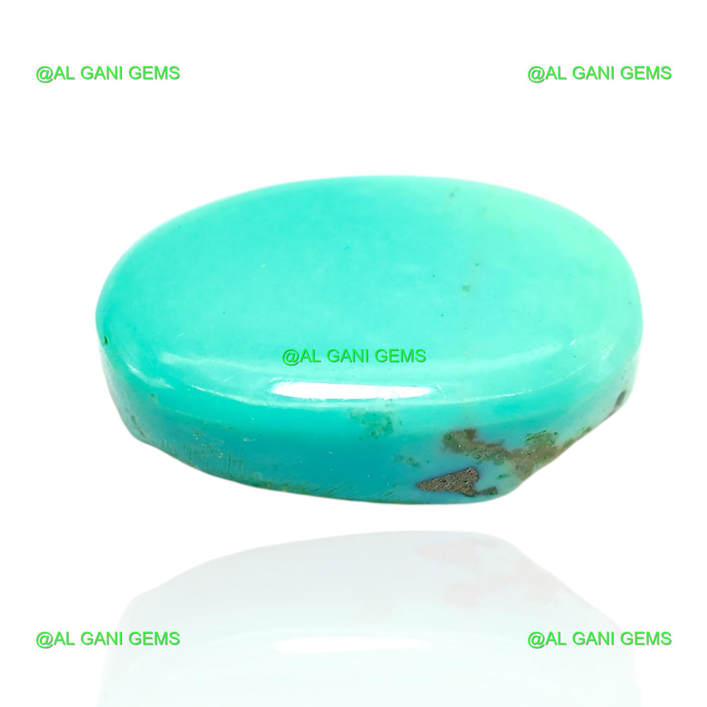 Natural Turquoise Loose Gemstone Oval Cabochon 13.00 Cts 20x12x6 mm T-295