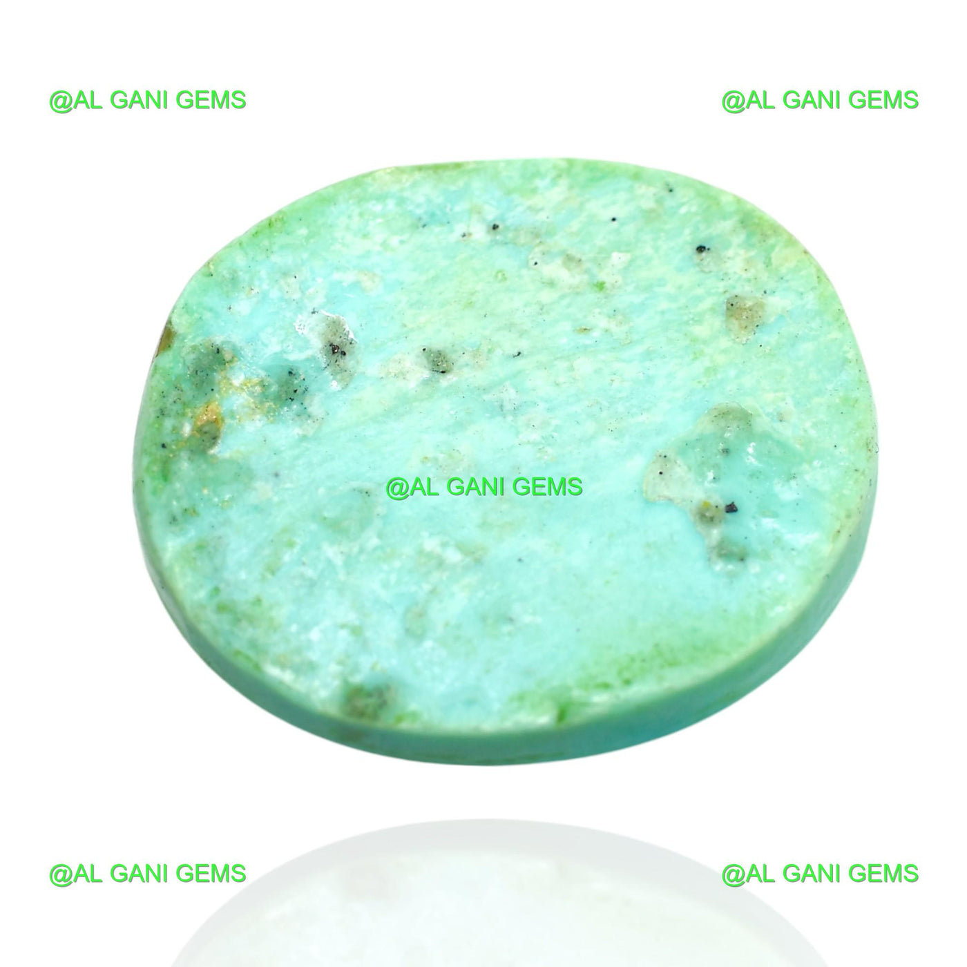 34.00 Cts Natural Turquoise Loose Gemstone Oval Cabochon 28x24x8 mm T-2