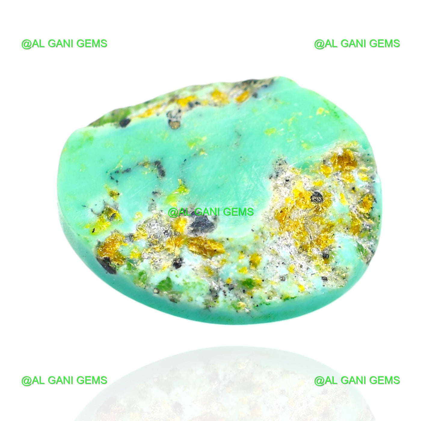 13.00 Cts Natural Turquoise Loose Gemstone Oval Cabochon 18x15x5 mm T-311