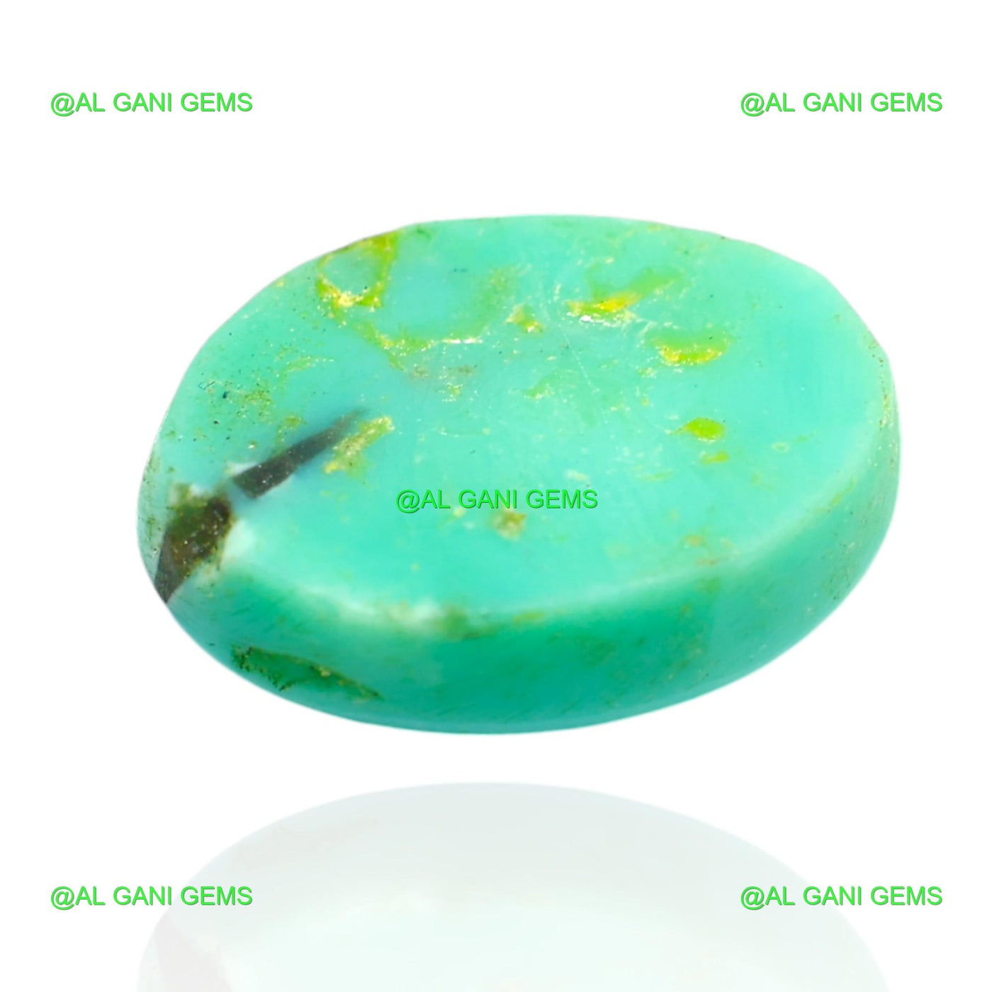 8.00 Cts Natural Turquoise Loose Gemstone Oval Cabochon 16x12x4 mm T-394