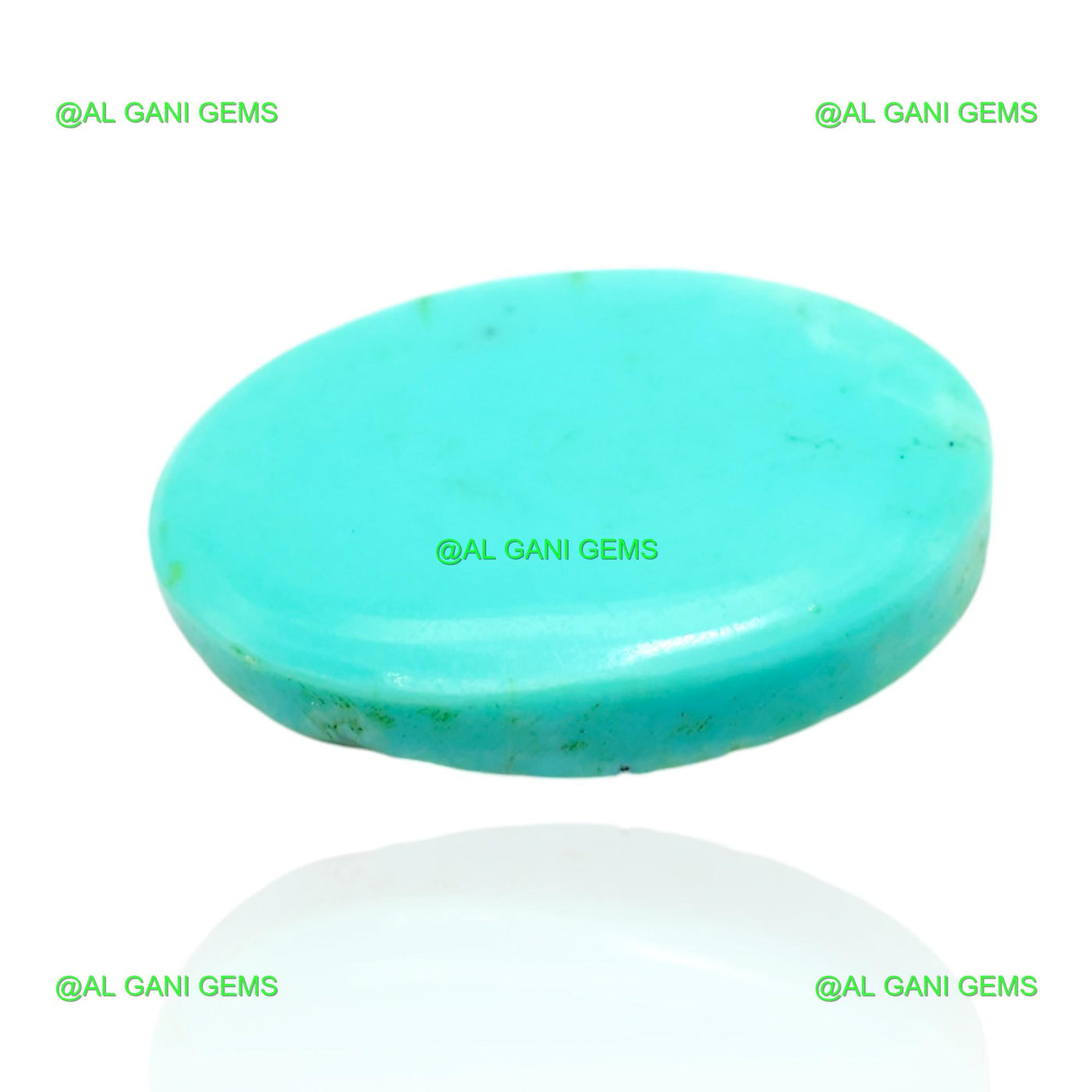 4.00 Cts Natural Turquoise Loose Gemstone Oval Cabochon 15x10x3 mm T-400