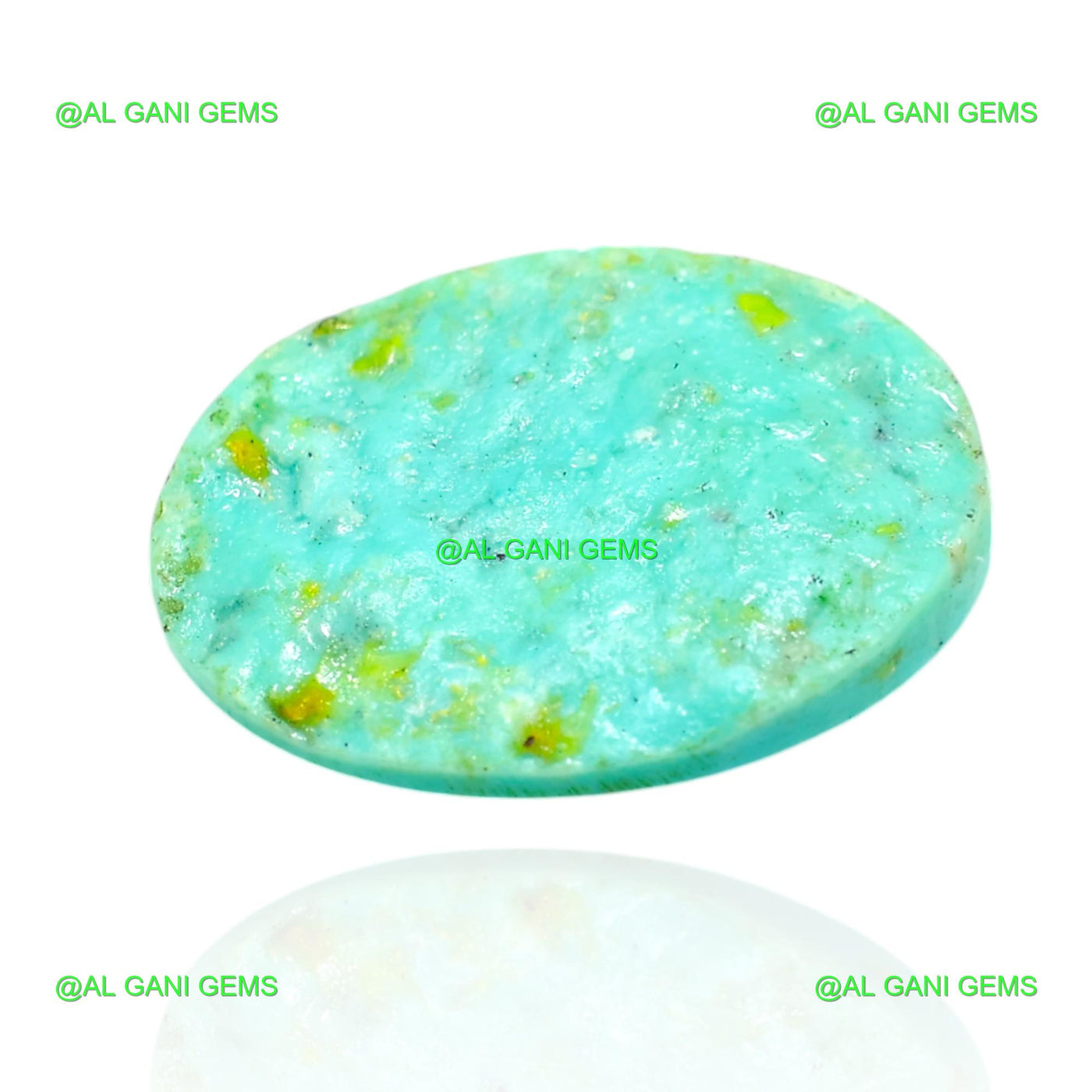 4.00 Cts Natural Turquoise Loose Gemstone Oval Cabochon 15x10x3 mm T-400