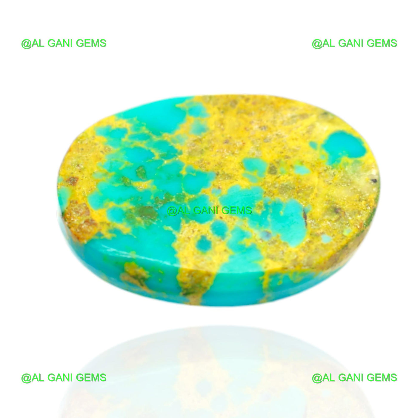 15.00 Cts Natural Turquoise Loose Gemstone Oval Cabochon 20x14x6 mm T-465