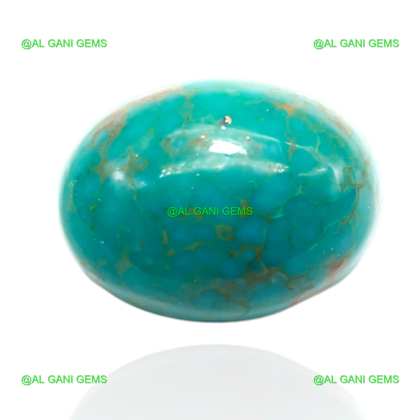 18.00 Cts Turquoise Loose Gemstone Oval Cabochon Natural 19x15x8 mm T-483